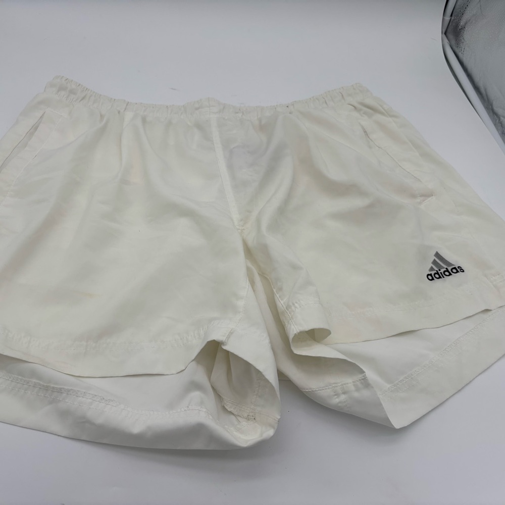 Adidas men’s white vintage soccer shorts sz XL